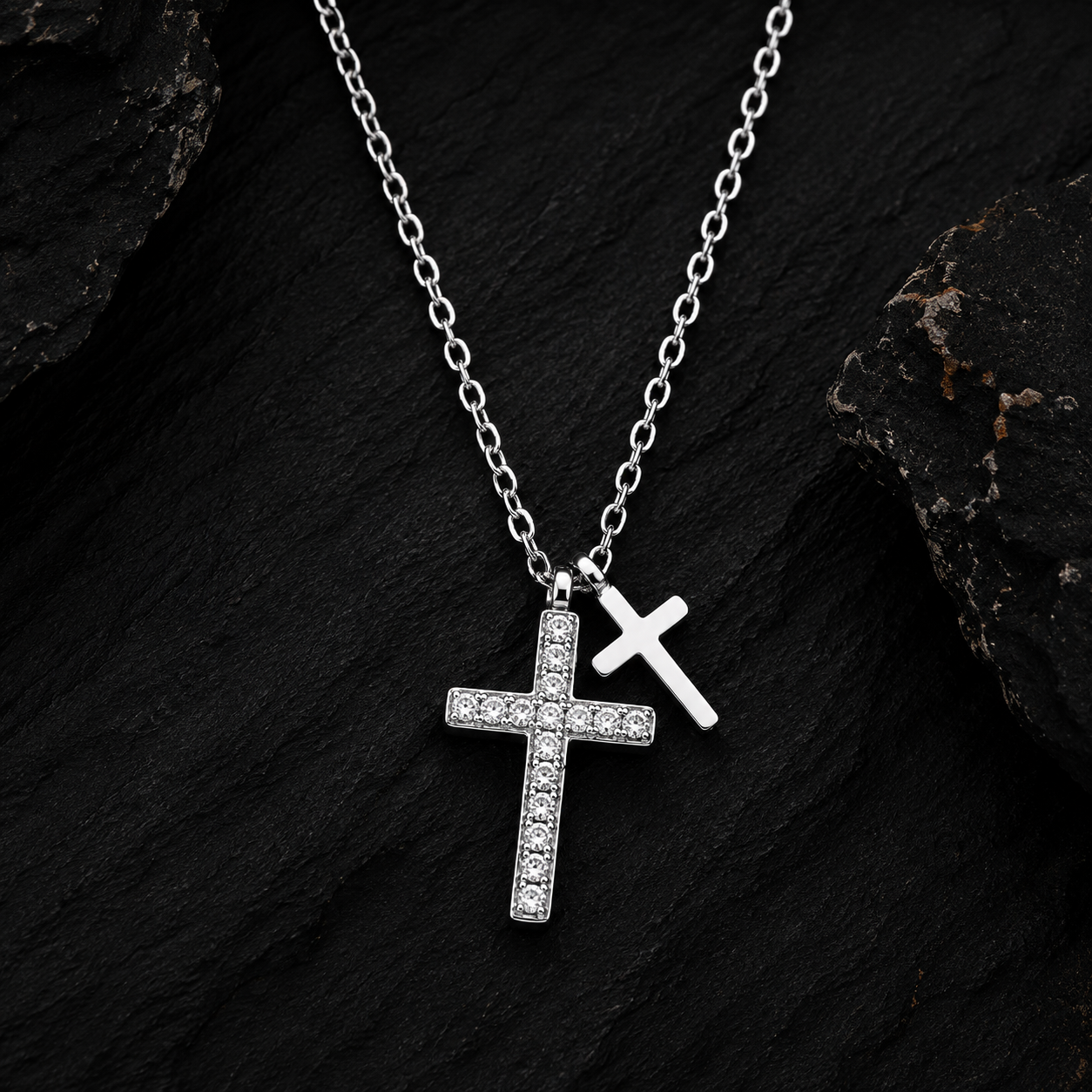 Solvane Ascend Cross Necklace