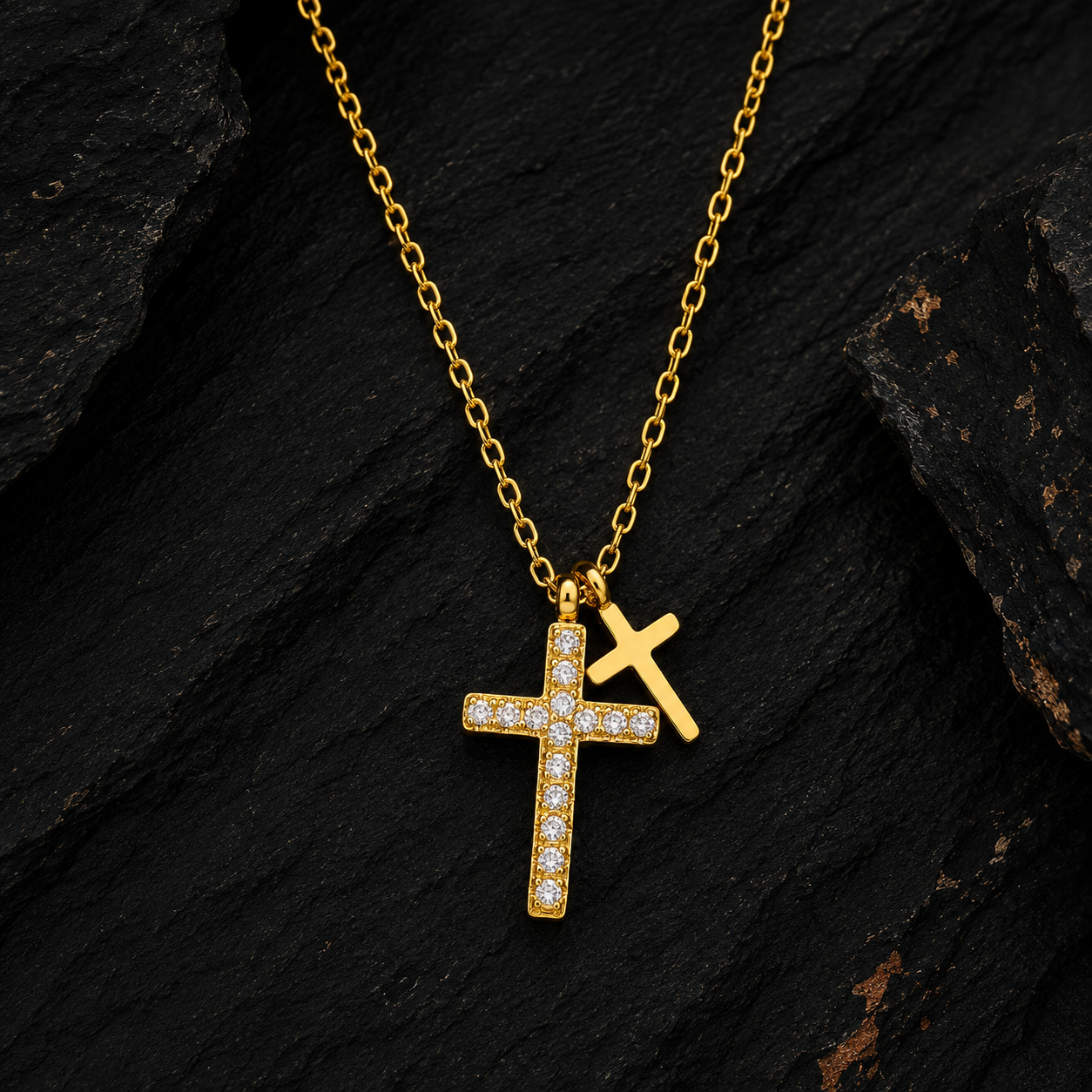Solvane Ascend Cross Necklace